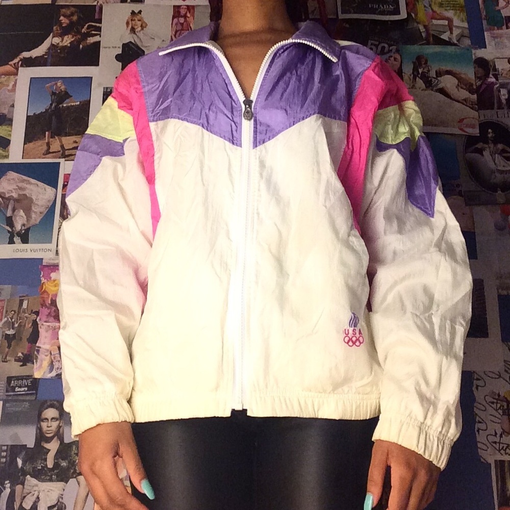 women’s vintage Barbz windbreaker by USA Olympics.